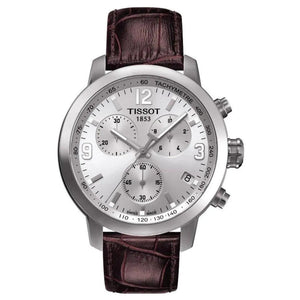 Tissot PRC 200 Chronograph 41mm Blue Dial Leather Men's Watch T055.417.16.037.00 - Watch Enclave