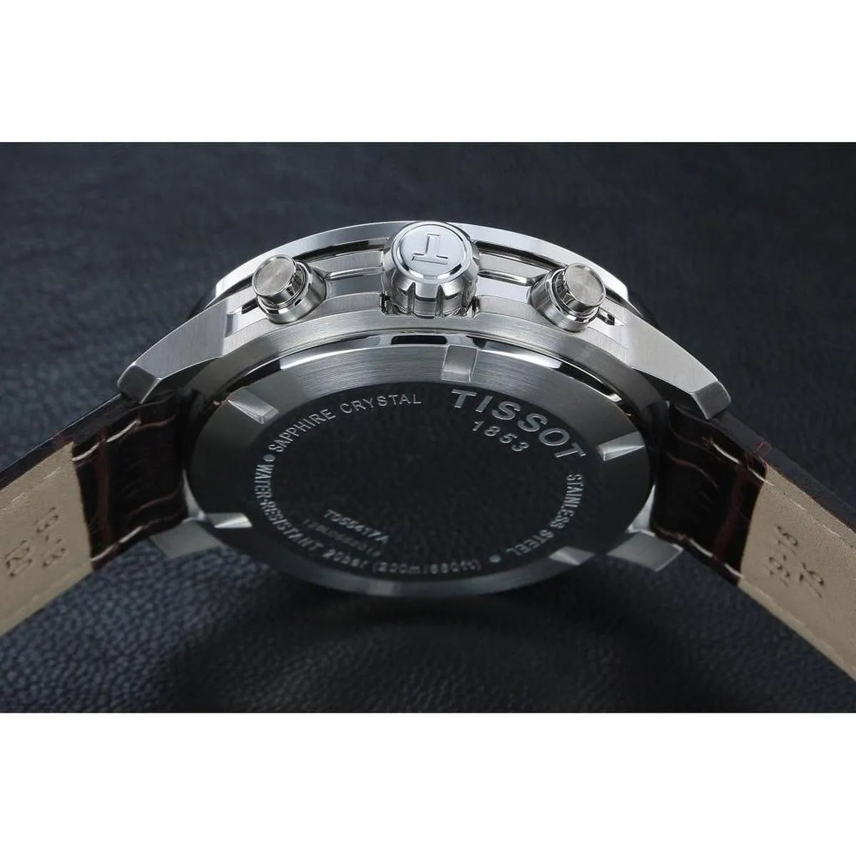 Tissot PRC 200 Chronograph 41mm Blue Dial Leather Men's Watch T055.417.16.037.00 - Watch Enclave
