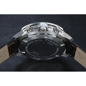Tissot PRC 200 Chronograph 41mm Blue Dial Leather Men's Watch T055.417.16.037.00 - Watch Enclave