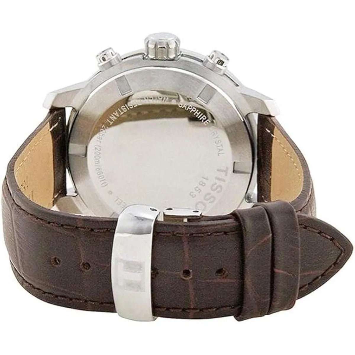 Tissot PRC 200 Chronograph 41mm Silver Dial Leather Men's Watch T055.417.16.017.01 - Watch Enclave
