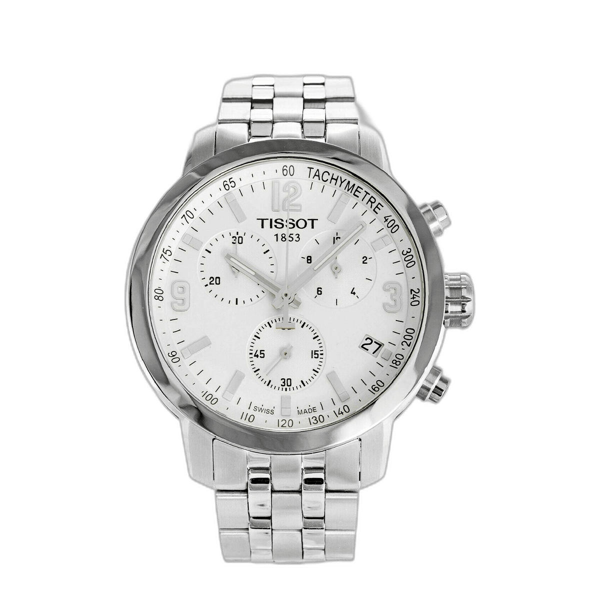 Tissot PRC 200 Chronograph 41mm Silver Dial Men's Watch T055.417.11.017.00 - Watch Enclave
