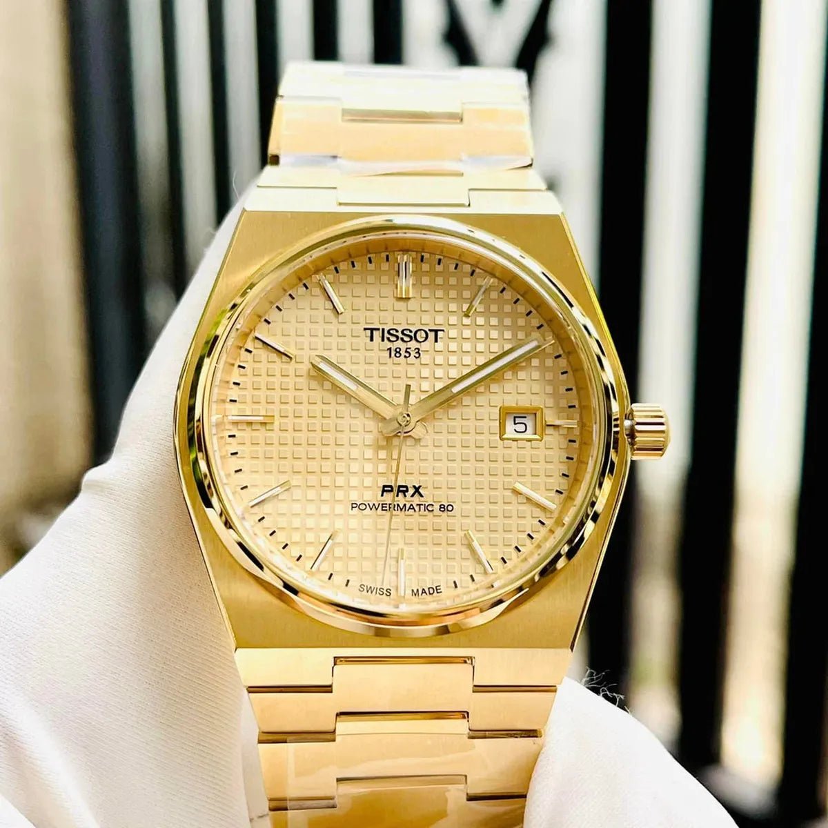 Tissot PRX Powermatic 80 40mm White Dial Rose Gold PVD Men's Watch T137.407.33.021.00 - Watch Enclave