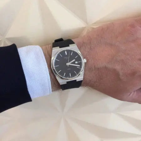 Tissot T137.410.17.051.00 PRX Black Dial Black Rubber Strap Watch For Men Tissot