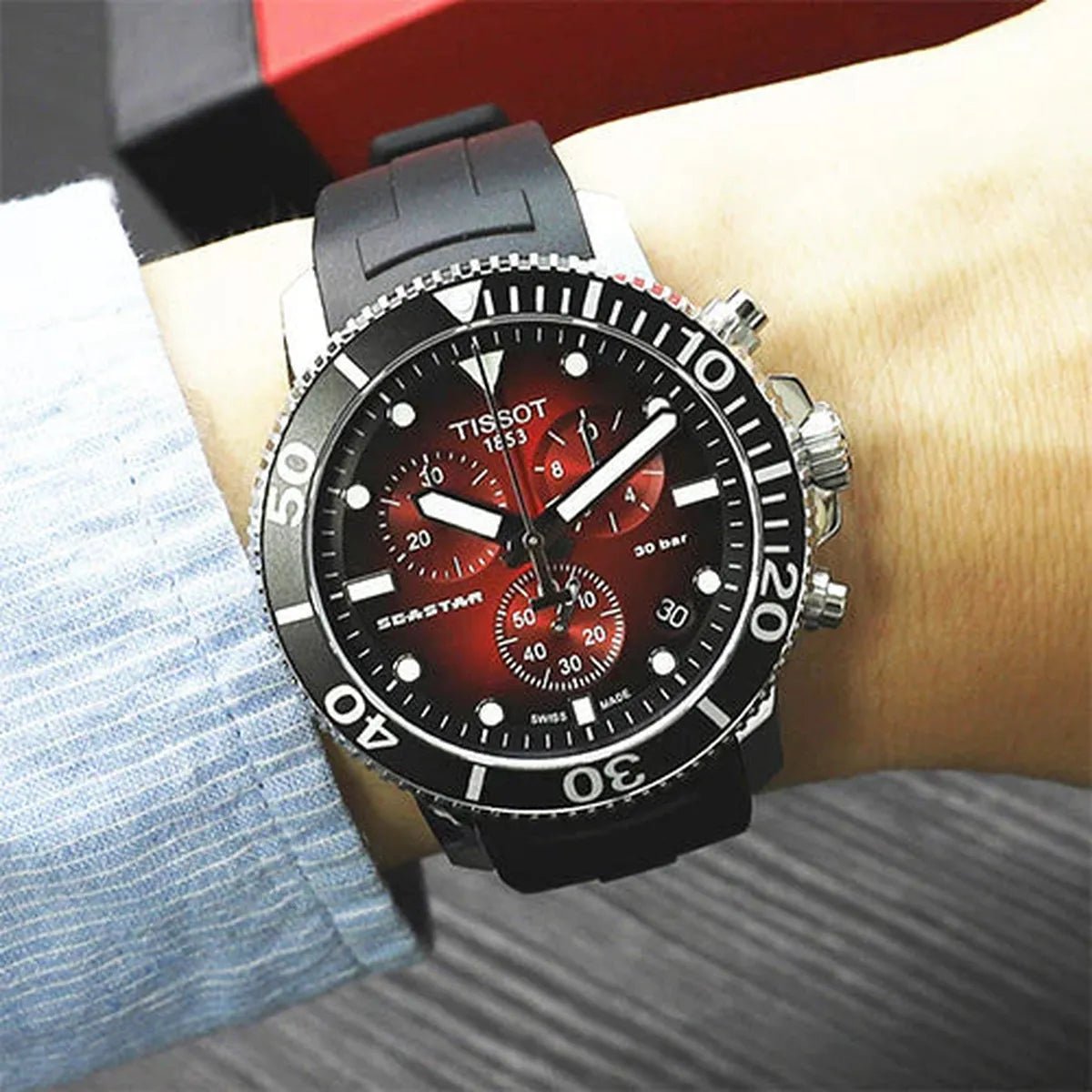 Tissot Seastar 1000 Chronograph Quartz Men's Watch T120.417.17.421.00 - Watch Enclave