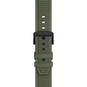 Tissot T - Race Quartz Chronograph 45mm Black PVD Green Strap Men's Watch T141.417.37.061.02 - Watch Enclave
