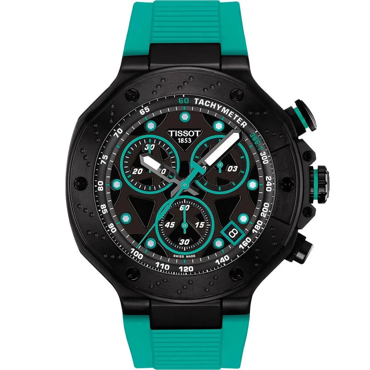 Tissot T - Race Quartz Chronograph 45mm Black PVD Men's Watch T141.417.37.051.01 - Watch Enclave