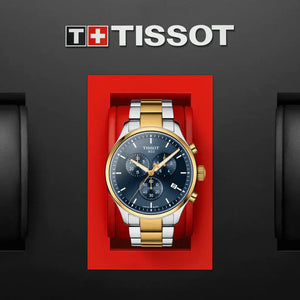 Tissot T116.617.22.041.00 Chrono XL Classic Blue Dial Two Tone Steel Strap Watch for Men Tissot