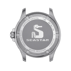 Tissot T120.410.11.041.00 Seastar 1000 Blue Dial Silver Steel Strap Watch For Men Tissot