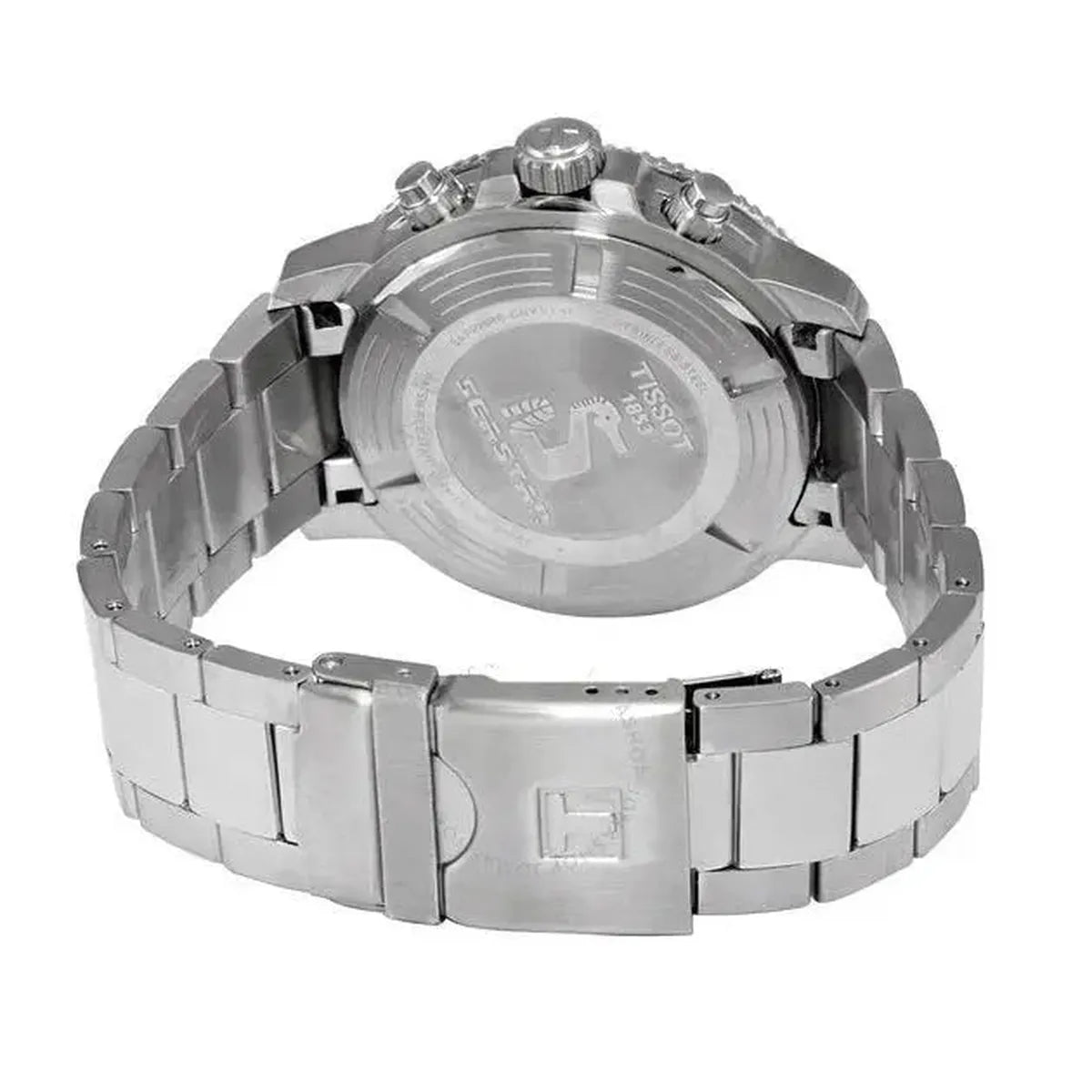 Tissot T120.417.11.051.01 Seastar 1000 Chronograph Black Dial Silver Steel Strap Watch For Men Tissot