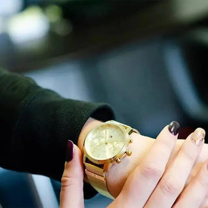 Tommy Hilfiger 1782302 Ladies Blake Gold Mesh Watch Tommy Hilfiger