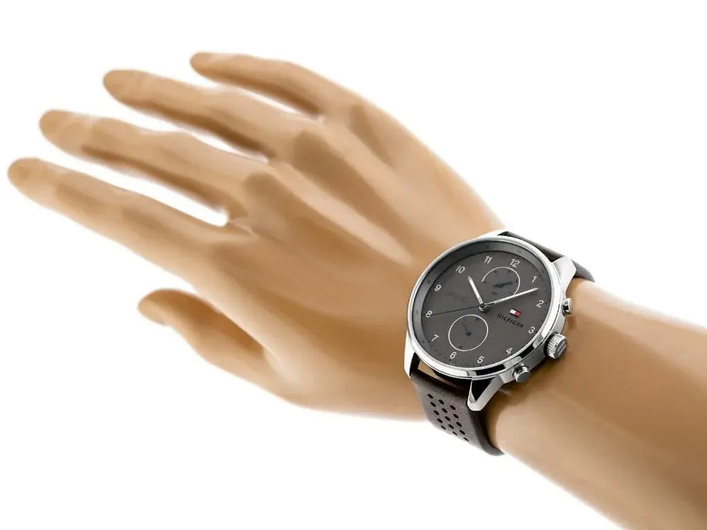 Tommy Hilfiger 1791579 Chase Quartz Brown Dial Brown Leather Strap Watch for Men Tommy Hilfiger