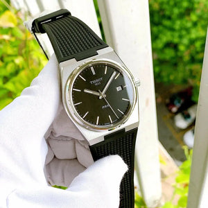 Tissot T137.410.17.051.00 PRX Black Dial Black Rubber Strap Watch For Men Tissot