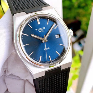 Tissot T137.410.17.041.00 PRX Blue Dial Black Rubber Strap Watch For Men Tissot
