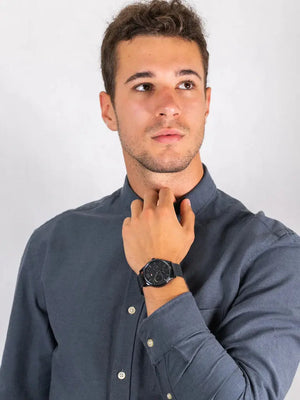 Tommy Hilfiger 1791421 Damon Quartz Blue Dial Blue Mesh Bracelet Watch for Men Tommy Hilfiger