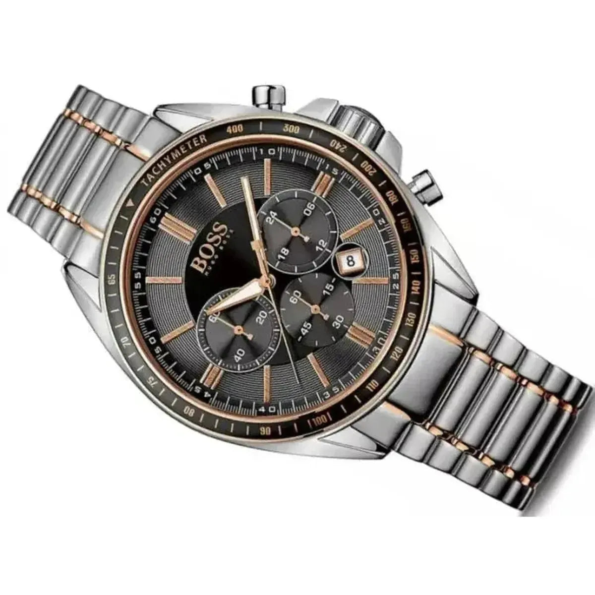 Hugo Boss 1513094 Driver Sport Grey Dial Grey Steel Strap Watch for Men Hugo Boss