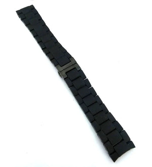 Emporio Armani AR6092 Sportivo Chronograph Black Dial Black Silicone Strap Watch For Men Emporio Armani